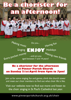 Be a chorister for an afternoon